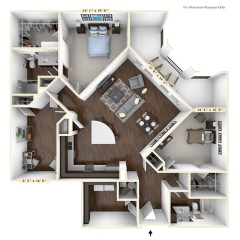 B4 Flex With Dimensions  at Avant & Avant II, Carmel, Indiana